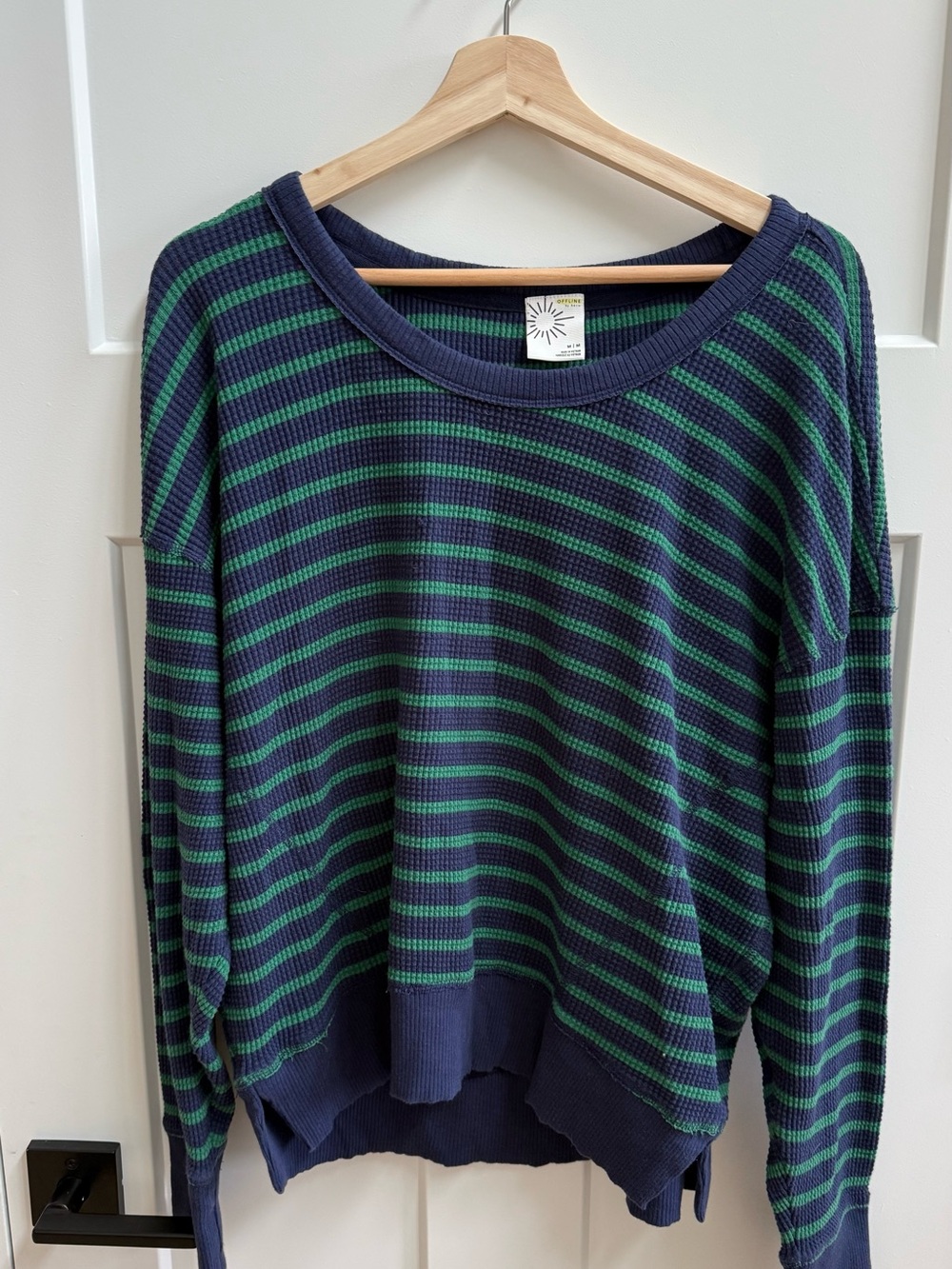 OffLine by Aerie Striped Knit Sweater. Size Medium